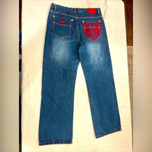 Coogi 38/34 Authentic Australian Jeans Embroidered